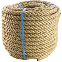 Beige Polypropylenleine 50m, Ø18mm