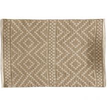 The Home Deco Factory Tappeto, Cotone, Beige, 80 x 50 x 0,50 cm
