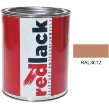 Redlack - Beigerot Farbe ral 3012 Glanz Mehrflächen 1L