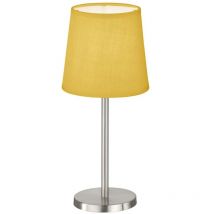 Beistelllampe Tischleuchte Nachttischlampe Schreibtischlampe Gelb h 30 cm