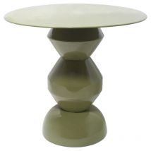 Beistelltisch aus Metall - Khaki - supita