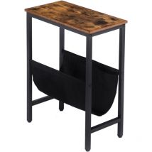 Hoobro - Beistelltisch, Sofatisch mit Stauraum, 39 x 24 x 61 cm, Nachttisch, Kaffeetisch, leicht zu montieren EBF41BZ01G1