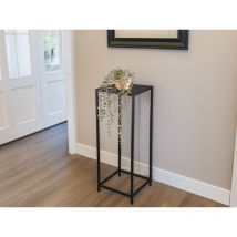 Beistelltisch veronika Blumentisch aus Metall Schwarz Höhe 80cm