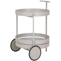Beja chariot de bar 2 tablettes gris.