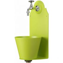 Fontana a Parete da Giardino con Rubinetto Belfer 42/PR Verde Acido