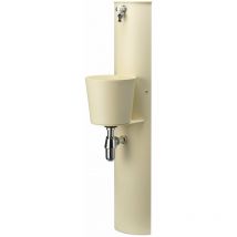 Fontana a Parete da Giardino con Rubinetto e Secchio Belfer 42/PRT Avorio