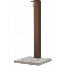 Fontana da Giardino con Rubinetto e Base in Cemento Belfer 42/QBM Ruggine