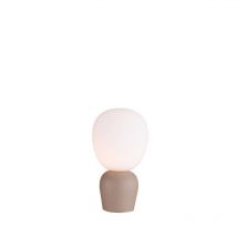Belid - Buddy - 1 lámpara de mesa de luz con forma de globo, estructura de arena, ópalo, G9