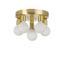 Regal - Plafoniera a globo a 6 luci, ottone laccato, attacco E27 - Belid