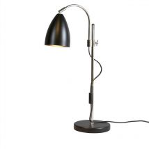 Sway - Lampada da tavolo a 1 luce Nero opaco, E27 - Belid