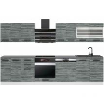 Belini - Cuisine Equipee Complete - 300 cm Lucy Muebles de Cuisine Complète Cuisine Complete sans Plan de Travail Rangement Cuisine Buffet Cuisine