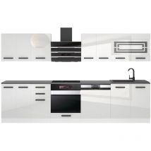 Belini - Cuisine Equipee Complete - 300 cm Lucy Muebles de Cuisine Complète Cuisine Complete sans Plan de Travail Rangement Cuisine Buffet Cuisine