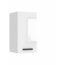 Hängeschrank Küche, Küchenschränke Sg. Breite 30 Cm. Oberschrank Mit 1 Tür, Küchenhängeschränke, Wandschrank Hängend, Weiß Hochglanz - Belini