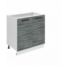 Meuble Cuisine Bas sans Plan de Travail sd i Meubles de Cuisine - Taille: 51,6 x 80 x 82 cm i Petit Meuble Cuisine - 2 Portes i Couleur : chêne