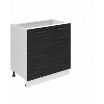 BELINI Meuble Cuisine Bas sans Plan de Travail SD I Meubles de Cuisine - Taille: 51,6 x 80 x 82 cm I Petit Meuble Cuisine - 2 Portes I Couleur :