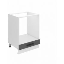 Meuble Cuisine Bas sans Plan de Travail sdp i Meubles de Cuisine - Taille: 51,6 x 60 x 82 cm i Petit Meuble Cuisine - sans Porte i Couleur : Argent