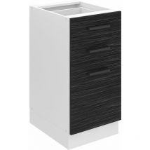 Meuble Cuisine Bas sans Plan de Travail sdsz i Meubles de Cuisine - Taille: 51,6 x 40 x 82 cm i Petit Meuble Cuisine - 2 Tiroirs, 1 Porte i Couleur: