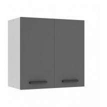 BELINI Meuble Haut Cuisine SG2-60 I Meubles de Cuisine - Mural, Rangements, 2 Portes I Taille: 29,6 x 60 x 58 cm I Armoire Murale avec Poignée en