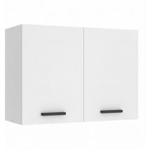 Belini - Meuble Haut Cuisine SG80 i Meubles de Cuisine - Mural, Rangements, 2 Portes i Taille: 29,6 x 80 x 58 cm i Armoire Murale avec Poignée en