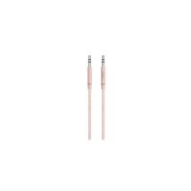 AV10164bt04-C00 Cable auxiliar de alta calidad MiXiT metálico 3,5 mm, diseño elegante, robusto diseño para un uso intenso, 1,2 m largo,, oro rosado