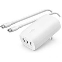BoostCharge Chargeur Secteur 3 Ports usb-c avec pps de 67 w (pour appareils usb-c pd 3.1 comme l'iPhone 15 (Tous modèles), MacBook Pro, AirPods,