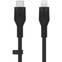 Belkin - Flex Lightning/USB-C 15W 1m, mfi, 15W, black CAA009bt1MBK (CAA009BT1MBK)
