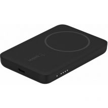 belkin Batterie externe sans fil magnétique, chargeur portable compatible avec MagSafe pour iPhone 12, 13 & 14, charge rapide petite capacité Compact