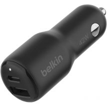 Belkin - CCB005btBK Portátil, Smartphone, Tableta Negro Encendedor de cigarrillos Carga rápida Interior