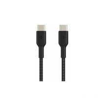 Belkin - cavo intrecciato da usb-c a usb-c Boost Charge (usb cavo di ricarica rapida Type-C per iPad Pro, Pixel e altri dispositivi di Samsung e