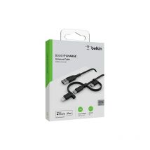 Cavo Universale (Cavo di ricarica 3 en 1 usb-c, Lightning e micro-USB, ricarica smartphone, tablet, batterie esterne e altro, 1 m) - Belkin