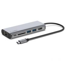 Belkin - AVC008BTSGY Laptop-Dockingstation/Port-Replikator usb 3.2 Gen 1 (3.1 Gen 1) Type-C Schwarz, Grau