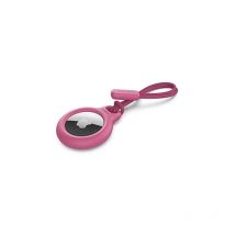 Belkin - Etui avec sangle pour AirTag (Secure Holder, housse de protection, protection Air Tag avec bord surélevé résistant aux rayures) Rose