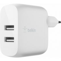 Dual usb-a Wall Charger 12W X2 wht (WCB002VFWH) - Belkin