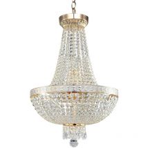 Lampadaro Contemporaneo Bella Metallo Oro 6 Luci Diffusori Metallo
