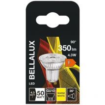 Bellalux - Ampoule led spot PAR16 GU10, 4.3W , blanc chaud.