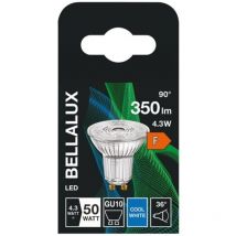 Ampoule led spot PAR16 GU10, 4.3W , blanc froid.