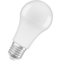 Ampoule led dépolie standard E27, 10W , blanc chaud.