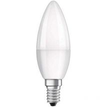 Ampoule led dépolie flamme E14, 4.9W, blanc froid.