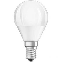 Ampoule led dépolie sphère E14, 4.9W, blanc chaud.