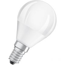 Ampoule led dépolie sphère E14, 3.3W, blanc chaud.