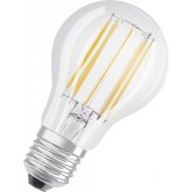 LED-Glühlampe Klarglas Standard E27, 11W, kaltweiß.