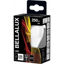 E14 LED-Glühbirne mit matter Oberfläche, 3,3W, warmweiß.