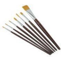 Belle arti setola bianca piatto mis.2