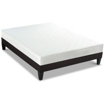 Bellecour - literie Ensemble absolu 140x200 cm Matelas Mémoire de forme + Sommier Bois