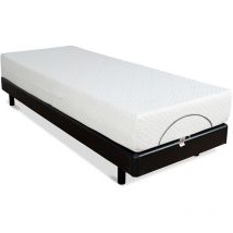 BELLECOUR LITERIE Ensemble BODYSOFT 70x190 cm Sommier électrique + Matelas Mémoire de forme