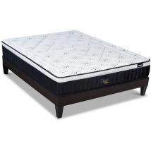 BELLECOUR LITERIE Ensemble CELESTIN 2.0 140x190 cm Matelas Mémoire de forme + Sommier Bois