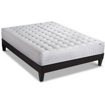 BELLECOUR LITERIE Ensemble CHÂTELET 180x200 cm Matelas Mémoire de forme + Sommier Bois