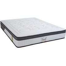 Bellecour - literie Ensemble tivoli 160x200 cm Matelas Mémoire de forme + Protège matelas anti punaise