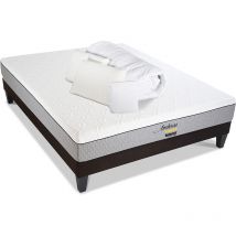 Bellecour - literie Pack anti punaise amboise 140x190 cm Matelas + Sommier + Accessoires