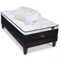 Literie Pack Prêt à dormir celestin 2.0 90x200 cm Matelas Mémoire de forme + Sommier + Accessoires - Bellecour